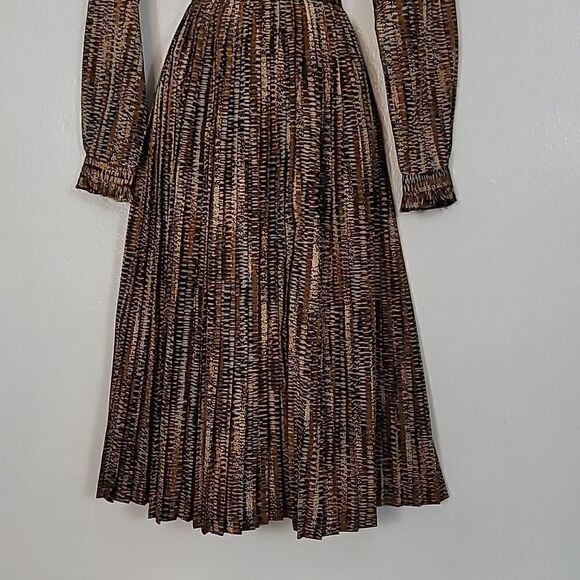 Vintage Jaeger Long Sleeve Ruffle Pleated  Skirt Suit - Picture 4 of 12